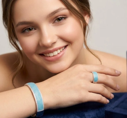 Honeycomb Luxe Crystal Kada Set