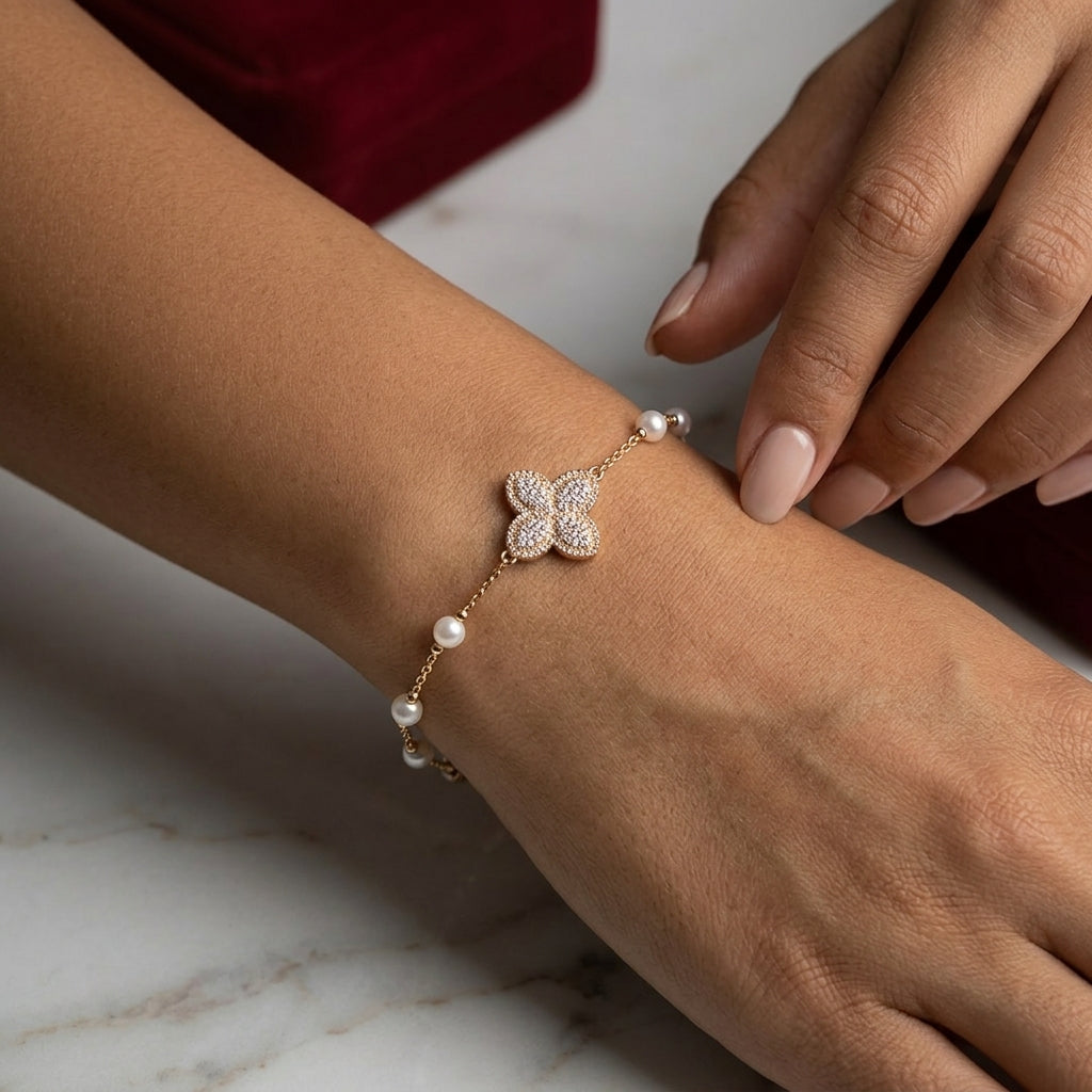 Butterfly Charm Adjustable Bracelet