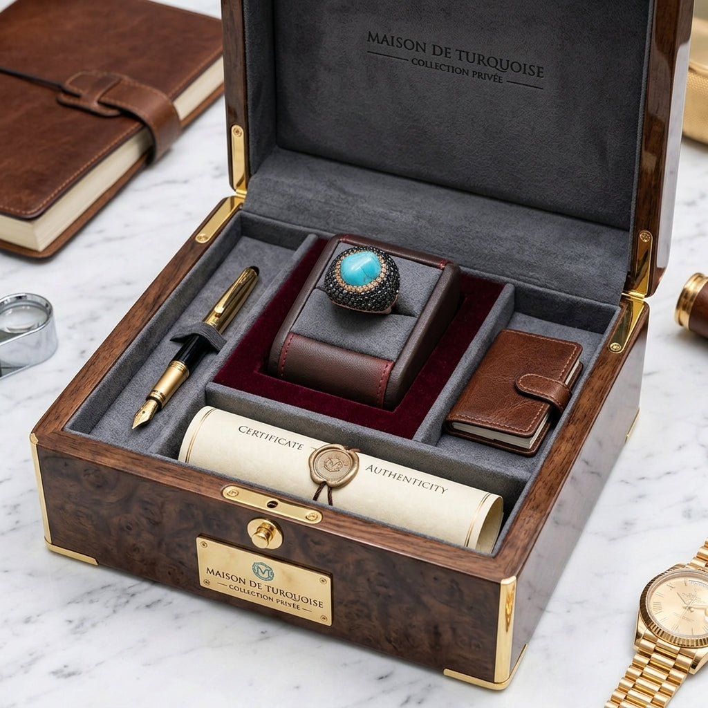 Turquoise Crystal Dome Statement Ring