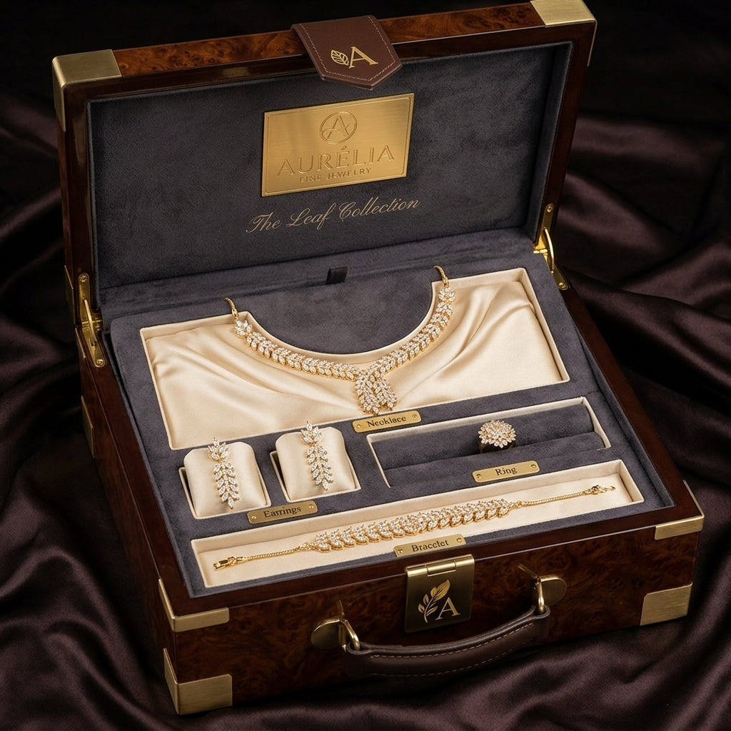 Golden Laurel Jewelry Set