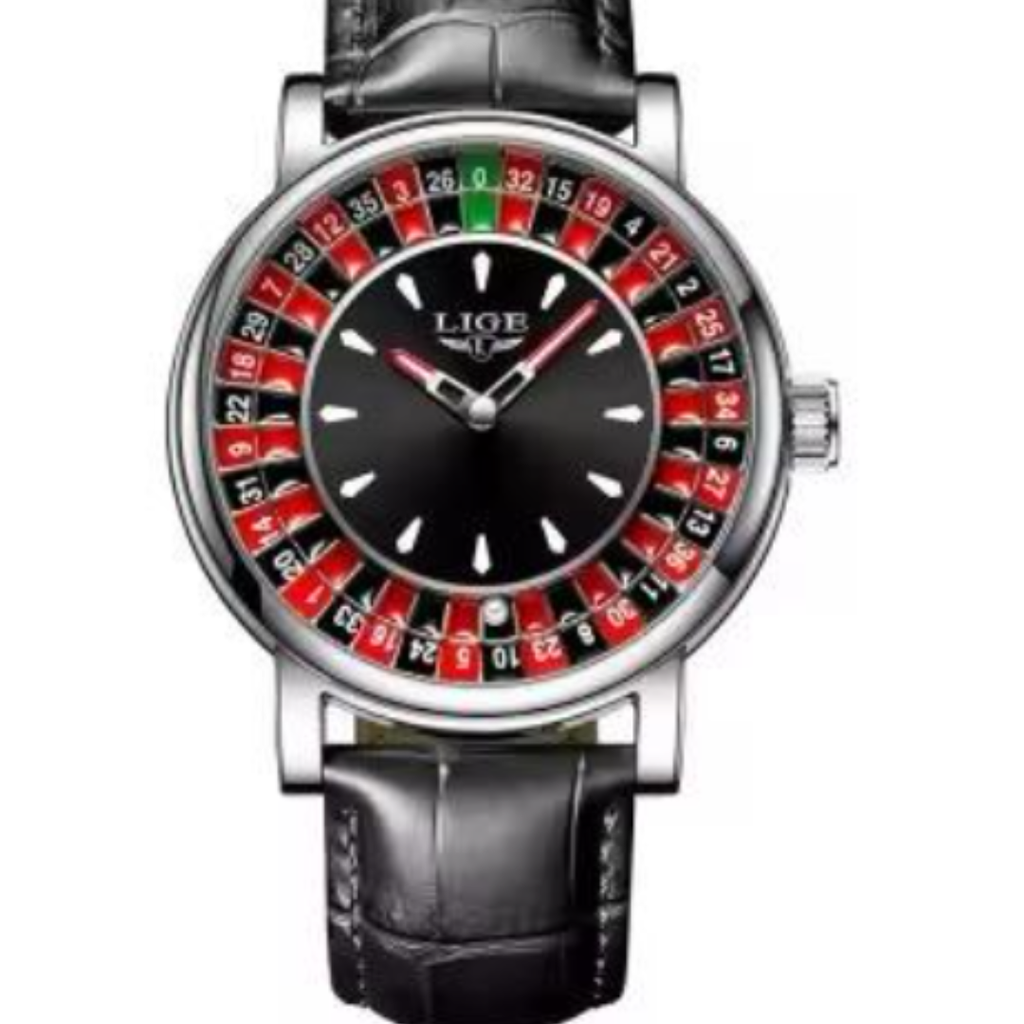 LIGE Roulette Dial Watch