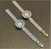 Elegant Pearl Halo Watch