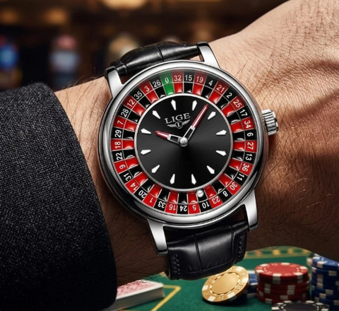 LIGE Roulette Dial Watch