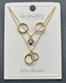 Double Ring Sparkle Pendant Set
