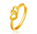Gold Plated Retro Heart Ring