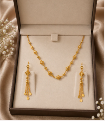 Elegant Bead Necklace Set