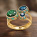 Luxury Gemstone Bypass Bangles