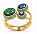 Luxury Gemstone Bypass Bangles