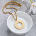 Round Arabic Engraved Pendant Necklace