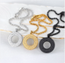 Round Arabic Engraved Pendant Necklace