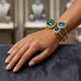 Luxury Gemstone Bypass Bangles