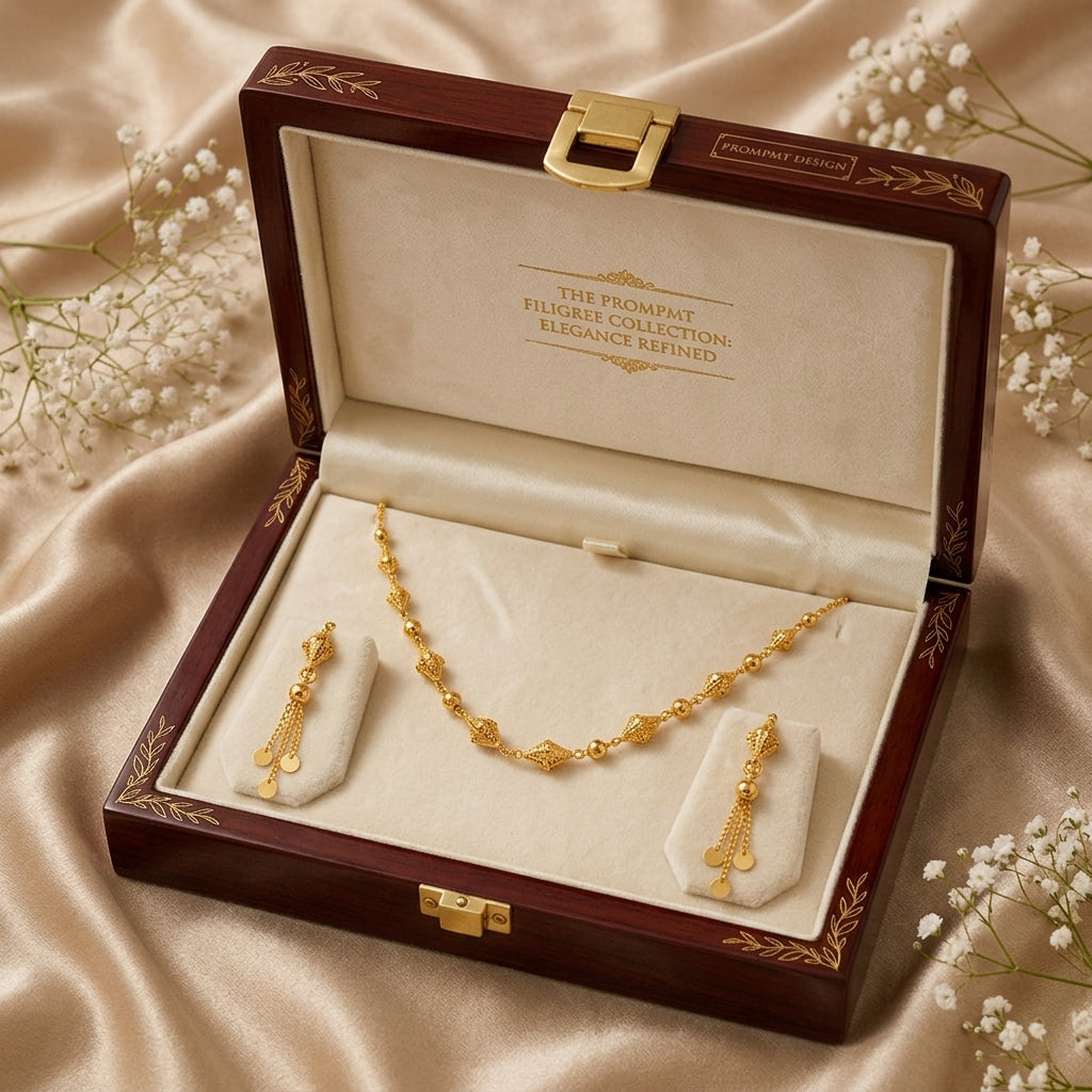 Elegant Bead Necklace Set