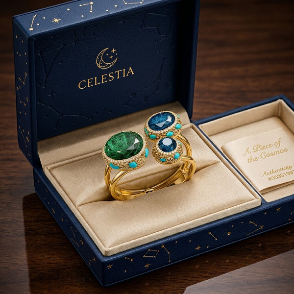 Luxury Gemstone Bypass Bangles