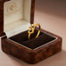Gold Plated Retro Heart Ring