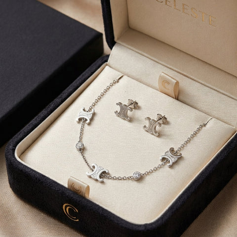 Elegant Silver Jewelry Set