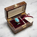 Turquoise Oval Crystal Statement Ring