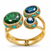 Luxury Gemstone Bypass Bangles