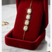 Square Crystal Link Adjustable Bracelet