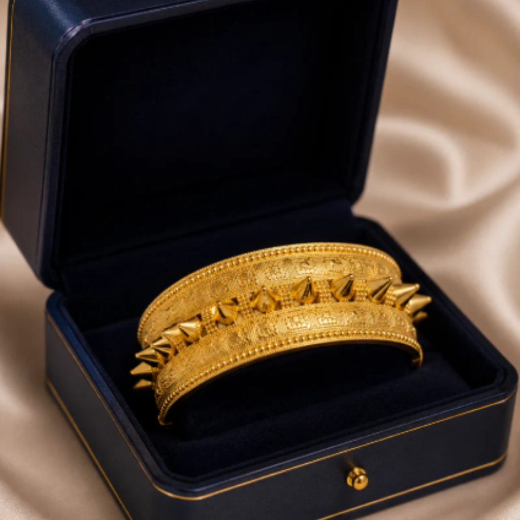 Elegant Gold Statement Bangle