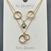 Double Ring Sparkle Pendant Set