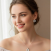 Radiant Circle Halo CZ Pendant Set