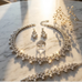 Woman Stylish Silver Jewelry Set