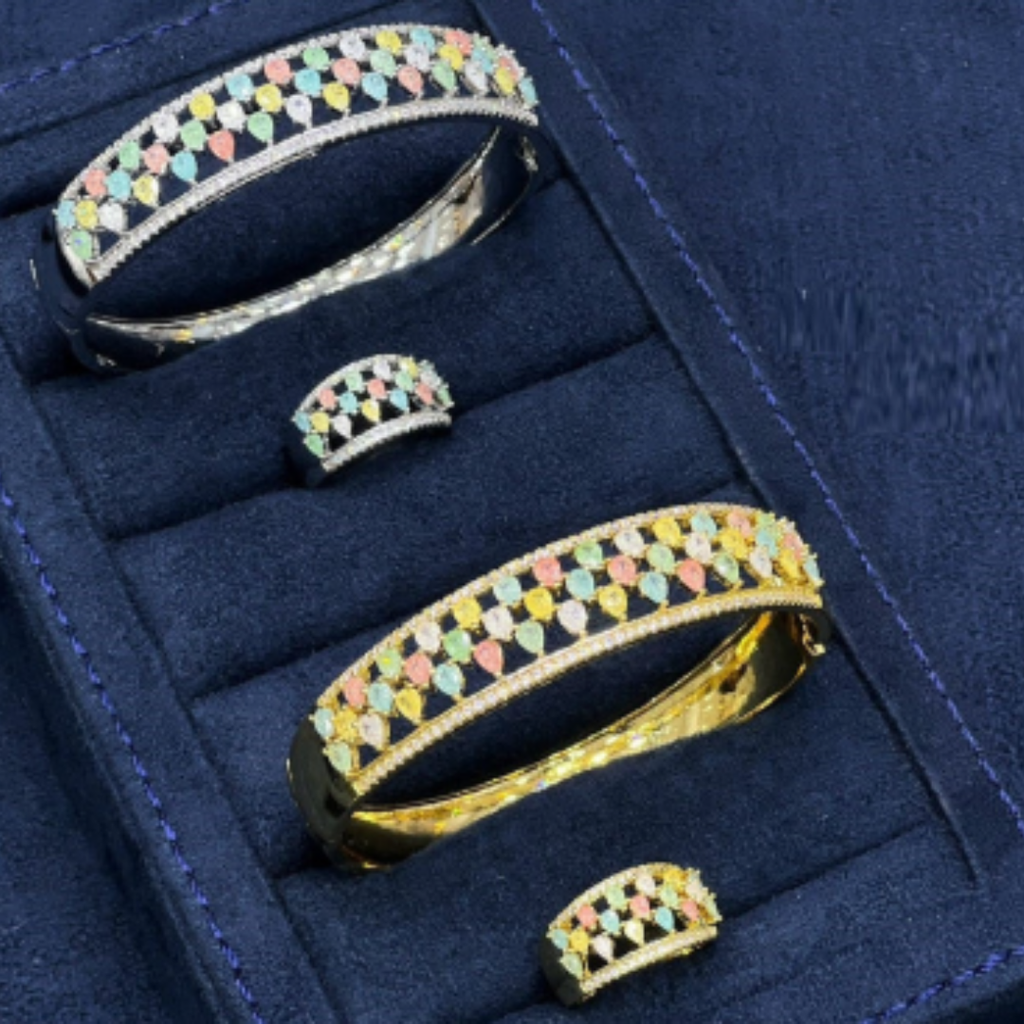 Linked Chain Glam Kada Set
