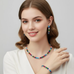 Multicolor Crystal Choker Jewelry Set