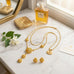 Gold Circle Tassel Necklace